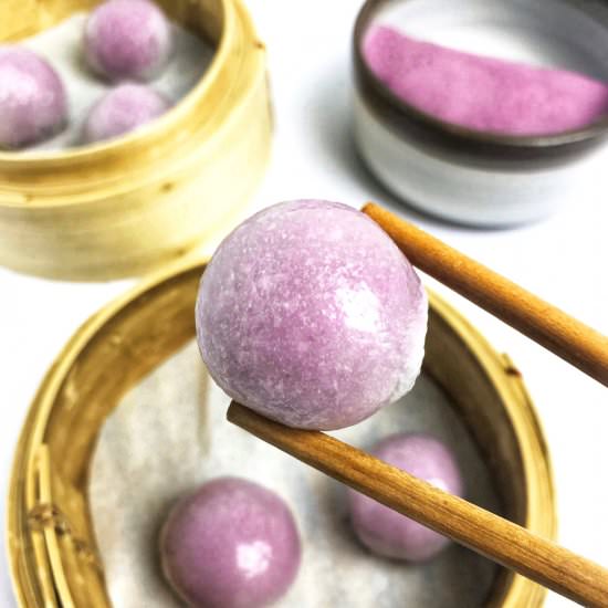 Taro Crystal Dumplings - Recipe photo by butfirstboba