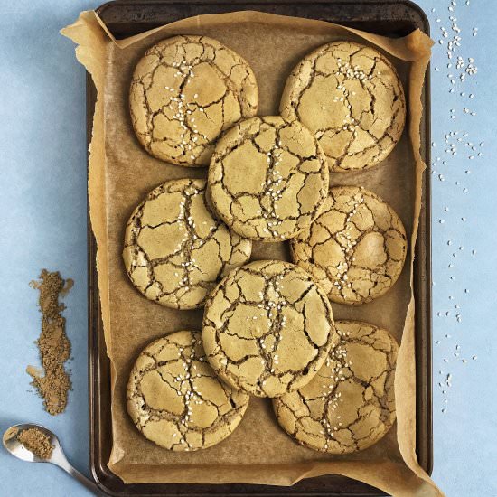 Hojicha Brownie Cookies - Recipe photo by butfirstboba
