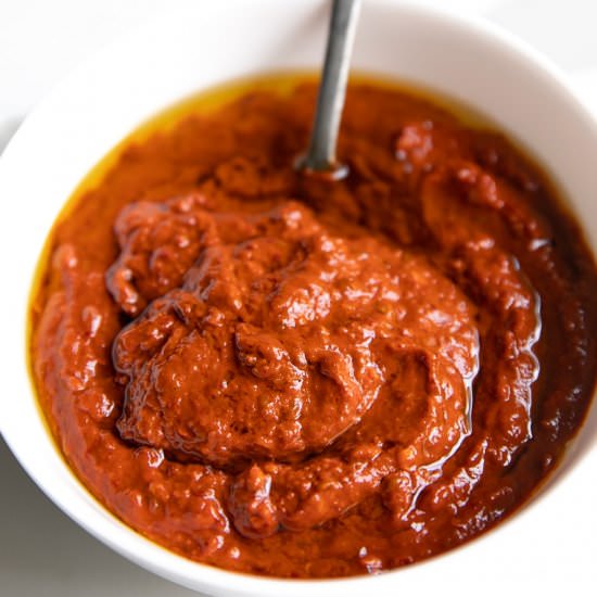 Harissa Paste - Recipe photo by theforkedspoon