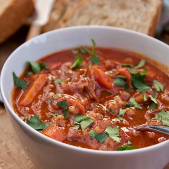 Slow Cooker Beef & Barley Soup - Recipe photo by lanebakery