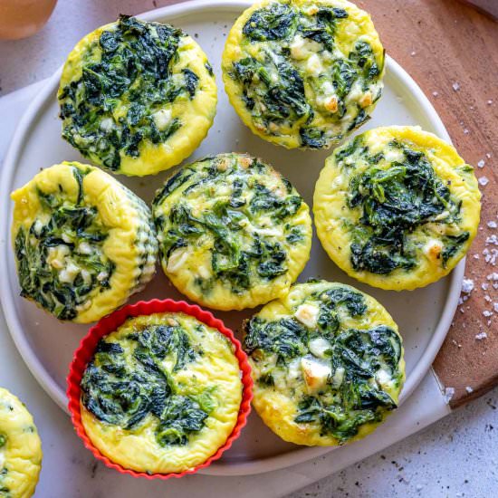 FETA AND SPINACH BAKED EGG CUPS - Recipe photo by healthyfitnessmeals