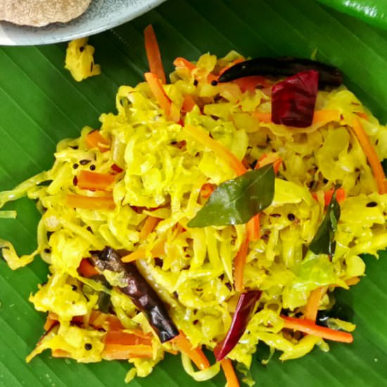 Cabbage Thoran - Recipe photo by Taste of Asian Food