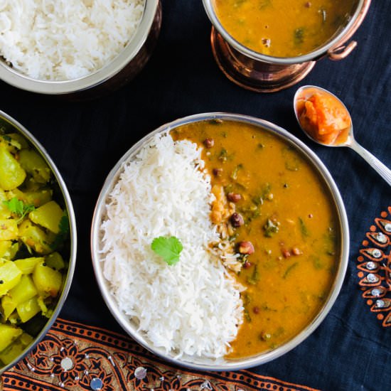 Spinach dal/Palak dal - Recipe photo by spicytamarind