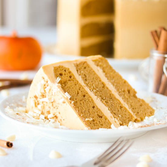 Pumpkin Cake White Chocolate Cake - Recipe photo by A baJillian Recipes