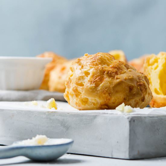 French Cheese Puffs (Gougeres) - Recipe photo by Mrs Jones Kitchen