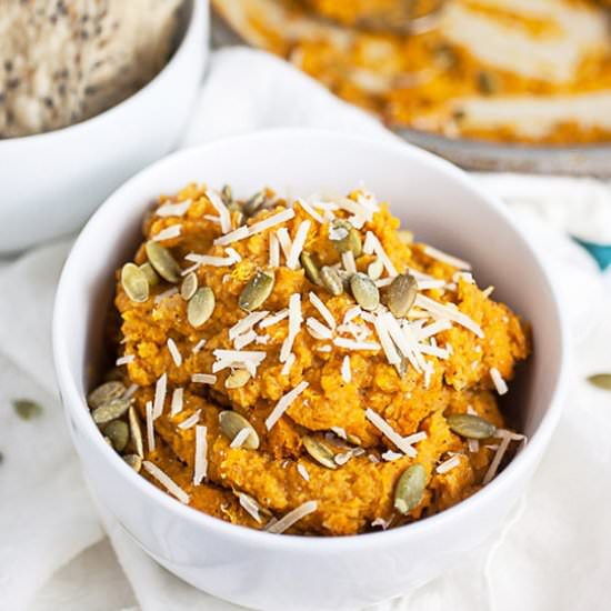 Butternut Squash Parmesan Bean Dip - Recipe photo by therusticfoodie