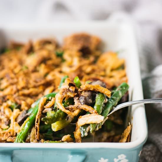 Healthy Green Bean Casserole - Recipe photo by Shuangys Kitchensink