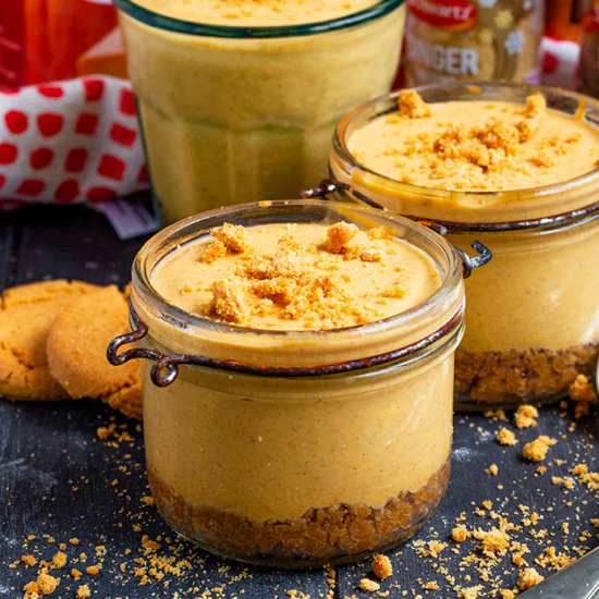 No Bake Pumpkin Cheesecake Jars - Recipe photo by anniesnomsblog