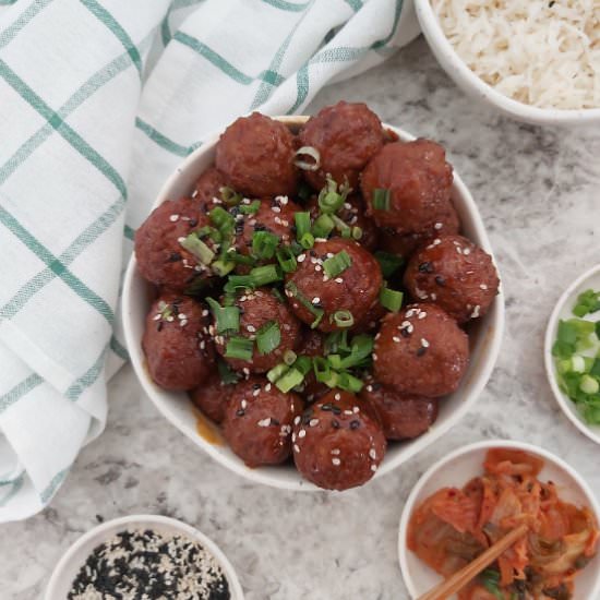 EASY KOREAN MEATBALLS (INSTANT POT) - Recipe photo by Blue World Dreams