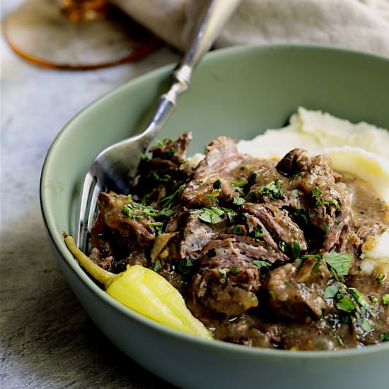 MIssisippi Boneless Short Ribs - Recipe photo by fromachefskitchen