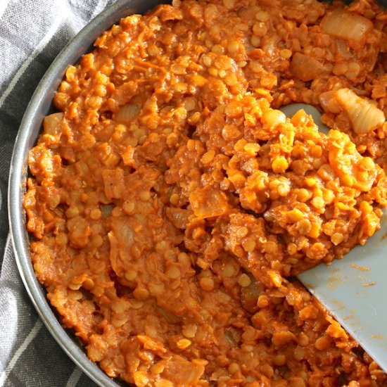 Ethiopian Spicy Red Lentils - Recipe photo by A Life Well Planted