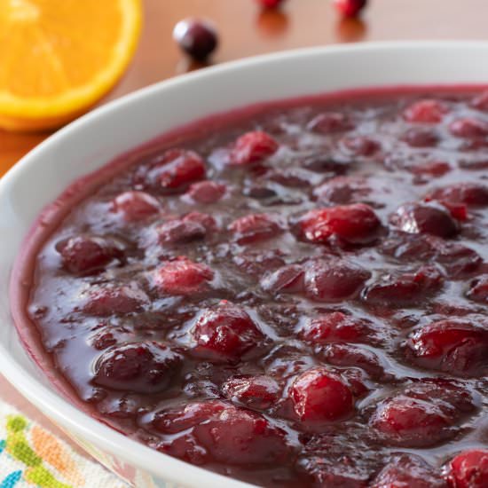 Cranberry Sauce - Recipe photo by For the Love of Cooking