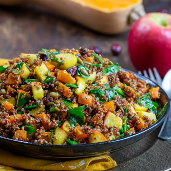 Quino Harvest Salad - Recipe photo by Healthy World Cuisine