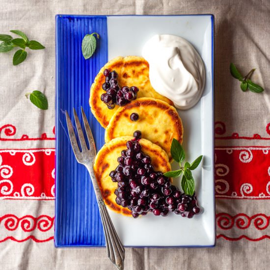 Syrniki (Russian Cheese Pancakes) - Recipe photo by primalwellnesscoach