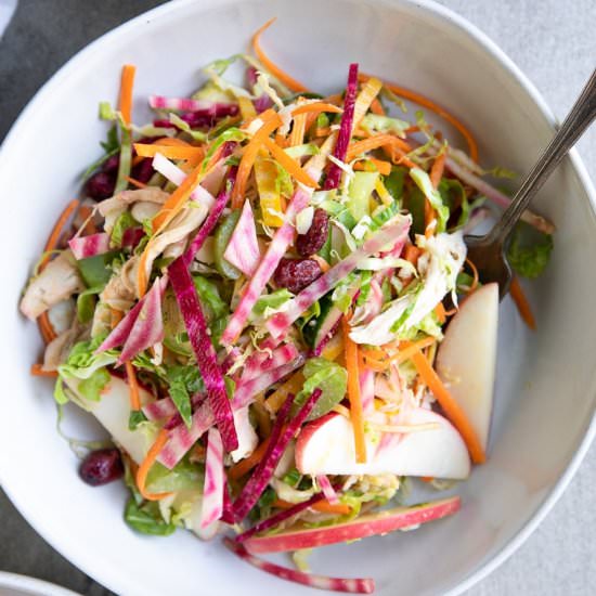 Shredded Brussels Sprout Salad - Recipe photo by theforkedspoon