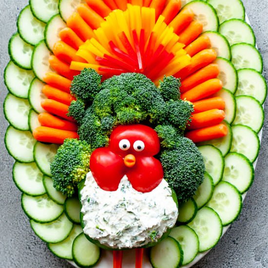 Turkey Veggie Tray - Recipe photo by KeyToMyLime