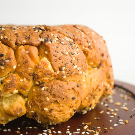 Everything Bagel Bubble Bread - Recipe photo by thedarlingapron