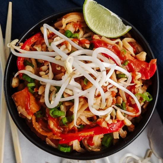 Spicy Peanut Noodles - Recipe photo by brokebankvegan