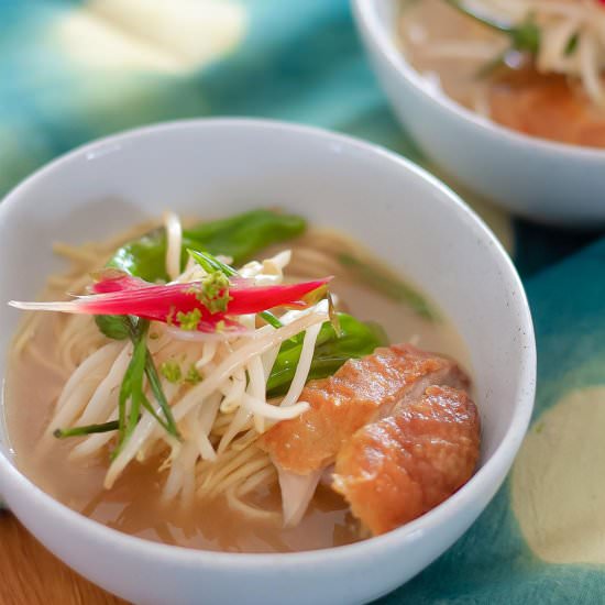 easy yuzu ramen with roasted turkey - Recipe photo by healthyfeels