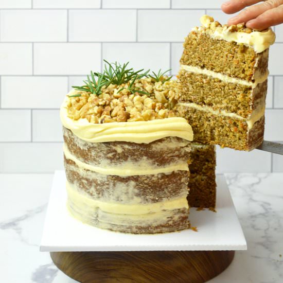 Naked Carrot Cake - Recipe photo by Jaja Bakes