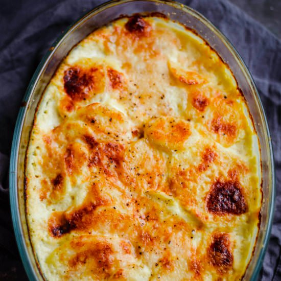 Potato Dauphinoise - Recipe photo by tiffinandteaofficial