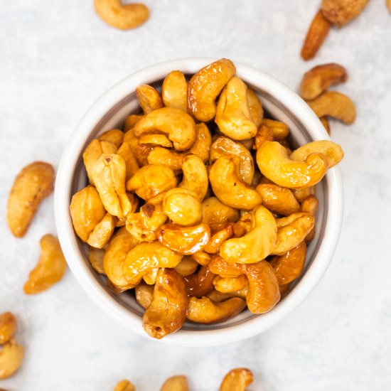 Honey Roasted Cashew Nuts - Recipe photo by Searchingforspice