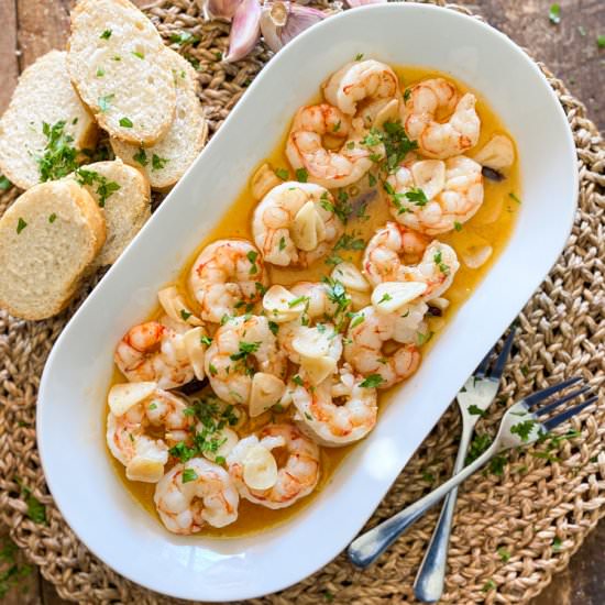 Spanish Garlic Shrimp - Recipe photo by Spain on a Fork
