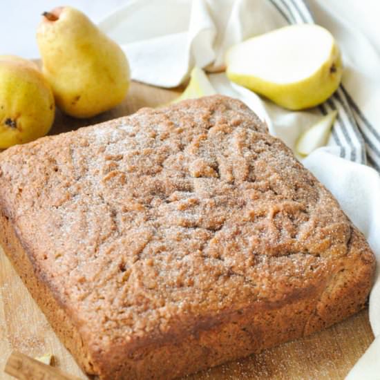 Fall Spiced Pearsauce Cake - Recipe photo by The Crunchy Carrot