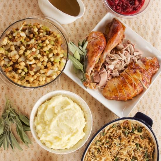 Work-Ahead Holiday Dinner Meal Plan - Recipe photo by Flipped-Out Food