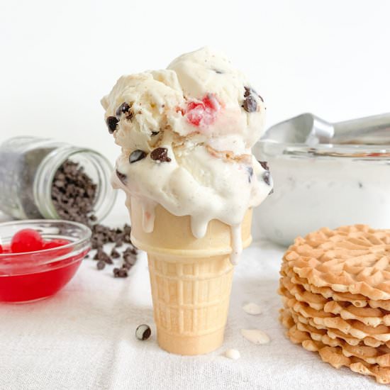 Cannoli Ice Cream - Recipe photo by Elle Jay at Home