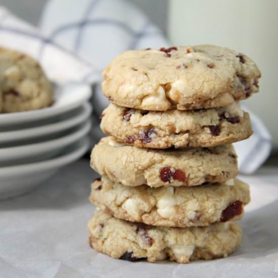 White Chocolate Cranberry Cookies - Recipe photo by snappygourmet