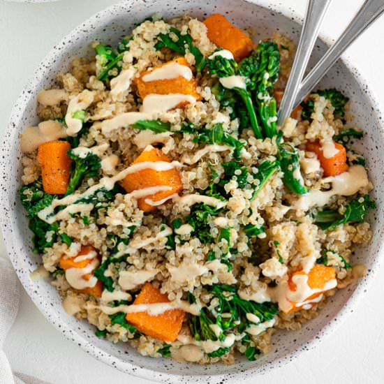Butternut Squash Quinoa Bowls - Recipe photo by purelykaylie