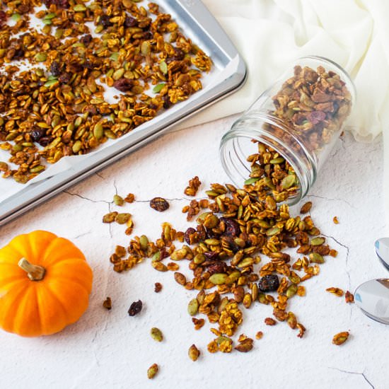 Pumpkin Seed Granola - Recipe photo by Bite Out of Life Nutrition