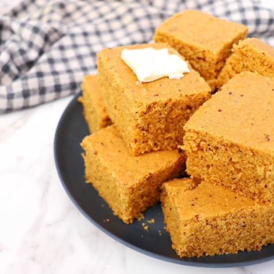 Buttermilk Cornbread – Vegan, GF - Recipe photo by MostlyDomestic
