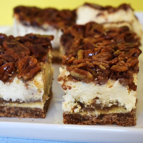 Pecan Pie Cheesecake - Recipe photo by lightscamerabake