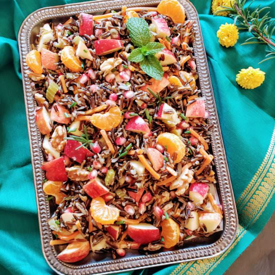 Wild Rice Stuffing for Thanksgiving - Recipe photo by ProfusionCurry