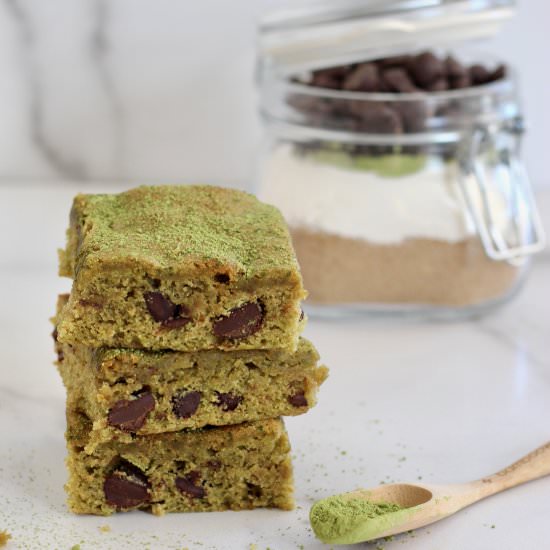 Matcha Brownies In a Jar - Recipe photo by cheerfulchoices
