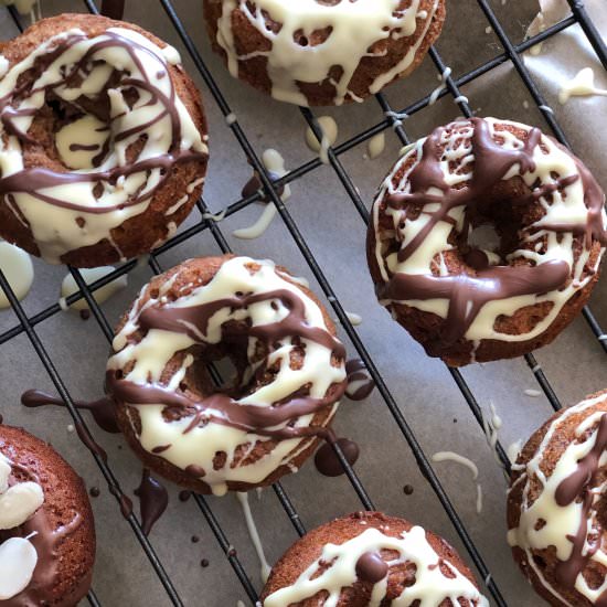 Healthier baked carrot cake donuts - Recipe photo by Once a Foodie