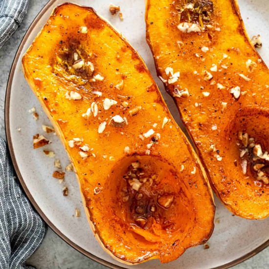 Roasted Whole Butternut Squash - Recipe photo by Jessica Gavin