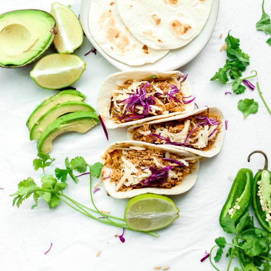 Shredded chicken tacos - Recipe photo by Tasty Treat Pantry