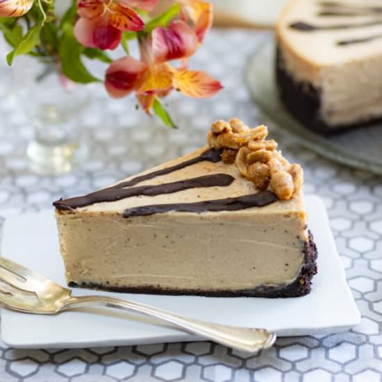 Light Peanut Butter Cheesecake - Recipe photo by a zest for life