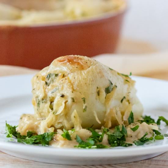 Balkan Potato Stuffed Peppers - Recipe photo by slavicvegan