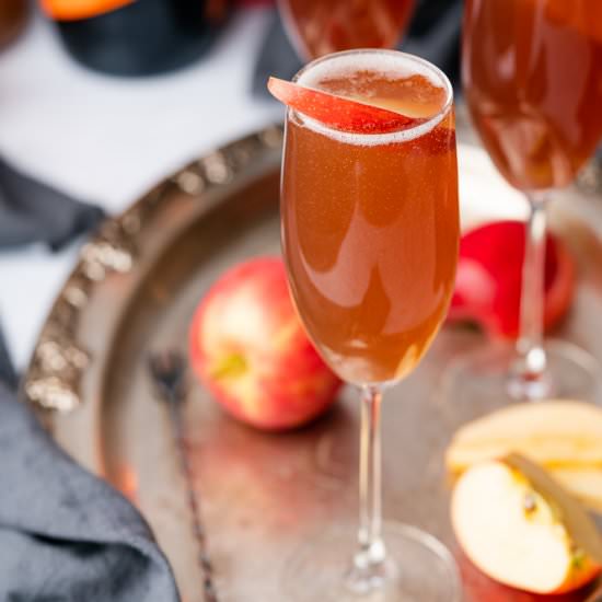 Spiced Apple Cider Spritzer - Recipe photo by afullliving