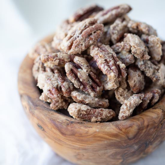 Cinnamon Roasted Pecans - Recipe photo by giftofhospitality