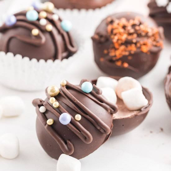 Hot Chocolate Bombs - Recipe photo by Tastes of Homemade
