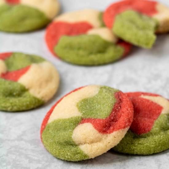 Marbled Christmas sugar cookie - Recipe photo by lifestyleofafoodie