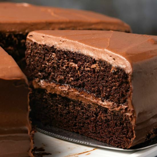 Vegan Gluten Free Chocolate Cake - Recipe photo by lovingitvegan