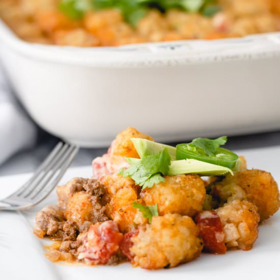 Taco Tater Tot Casserole - Recipe photo by stateofdinner