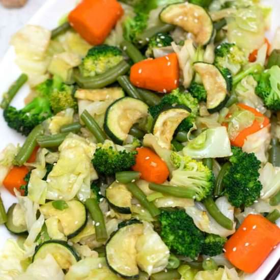 Panda Express Mixed Veggies - Recipe photo by peasandpeonies