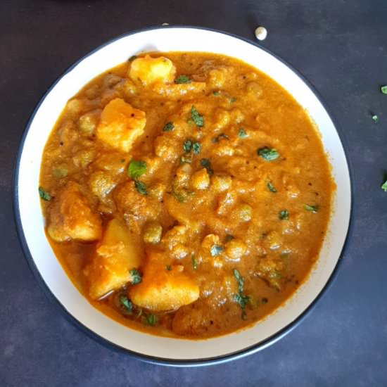 Aloo Matar Curry |Potato Peas Curry - Recipe photo by Pavanis Kitchen